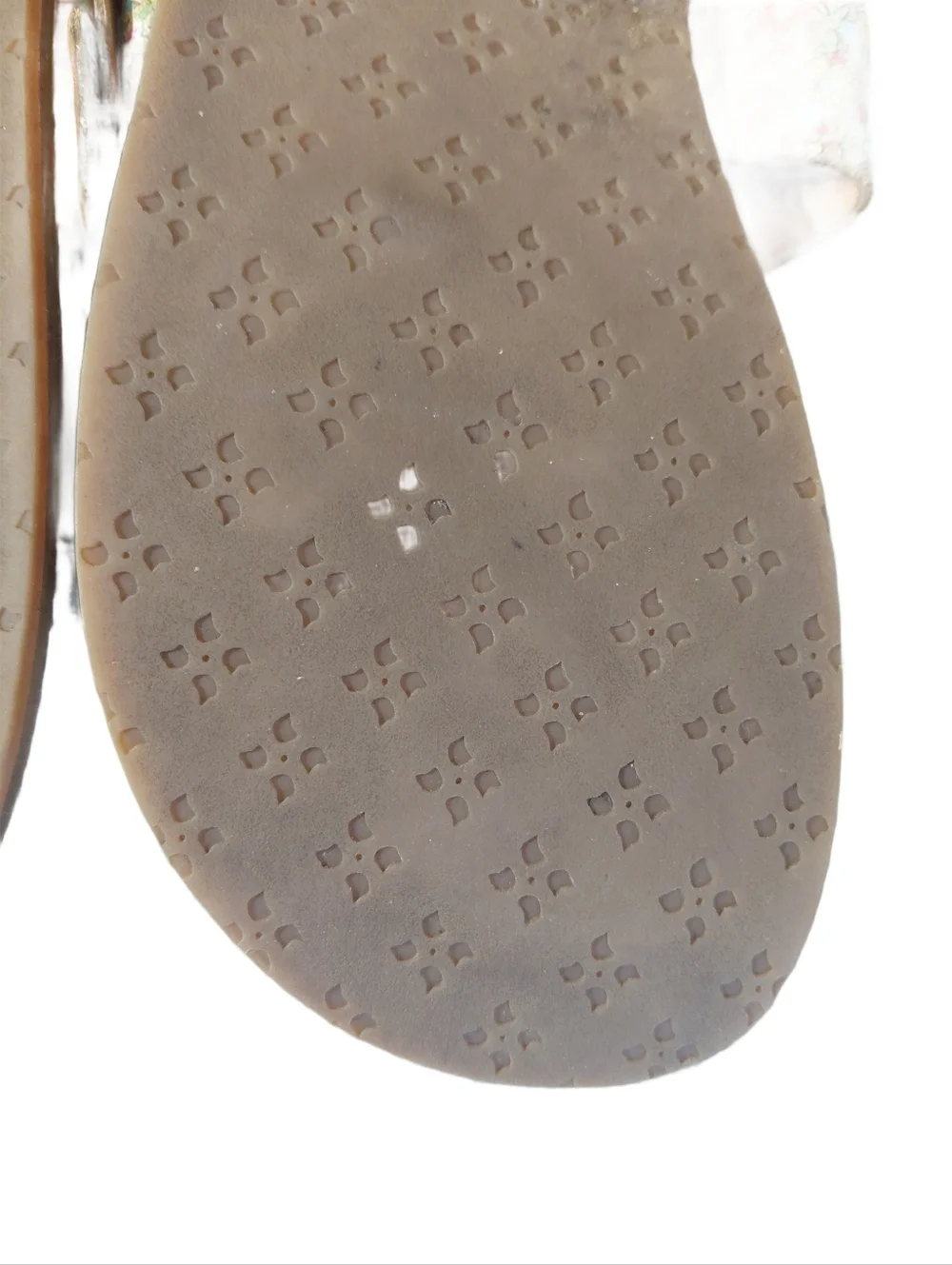 Patricia Nash Multicolor Floral Leather Thong Sandals Size 8.5